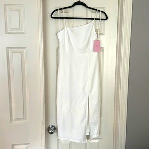 Time Well Spent Midi White Dress